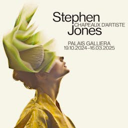 Poster image for the exhibition titled Stephen Jones: Sombreros de artista